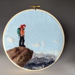 Hiker Hoop Art