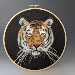 Tiger Head Hoop Art