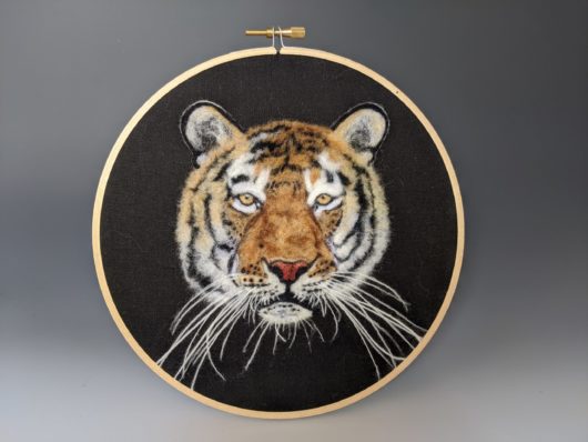 Tiger Head Hoop Art