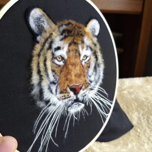 Tiger Head Hoop Art - Image 2
