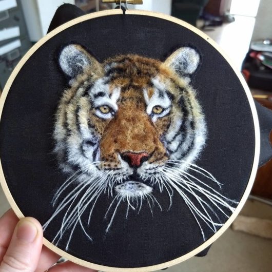 Tiger Head Hoop Art - Image 3